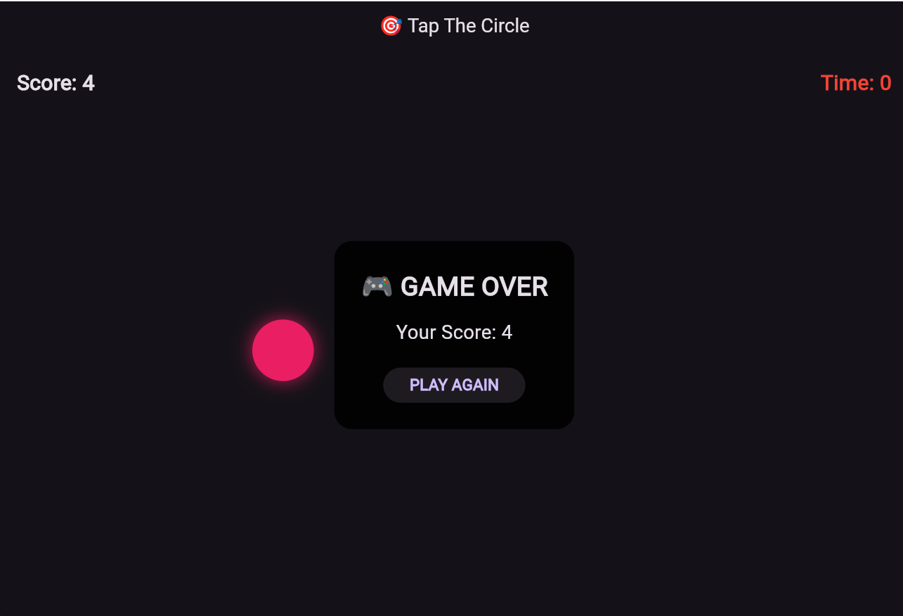 Tap the Circle preview